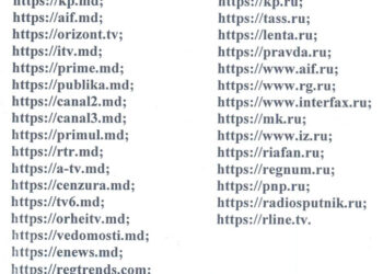 В Молдове заблокируют 31 сайт. СИБ опубликовал список интернет-порталов