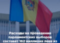 Расходы на проведение парламентских выборов составят 162 миллиона леев из государственного бюджета